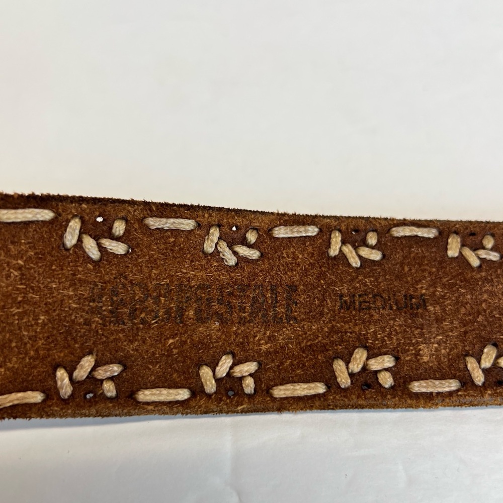 Aeropostale Womens Brown Leather Cinch Belt-40” long x 1.5” tall Sz Medium Super - Picture 6 of 7